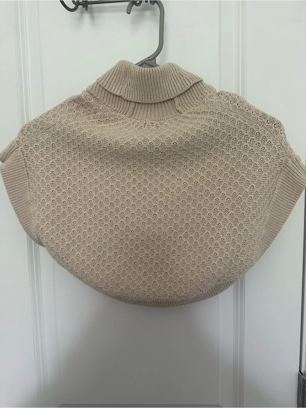 Janie and Jack Light Tan Textured Sweater Poncho
